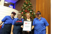 Sodexo’s team at Confederation College won at the 13th annual Stock the Bank Event.